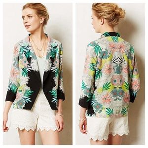 Anthropologie Anana Chrysanthemum Blazer